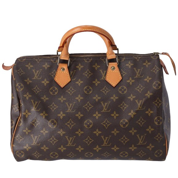 Louis Vuitton Speedy 35 Monogram Handbag M41524 Canvas - Picture 1 of 8